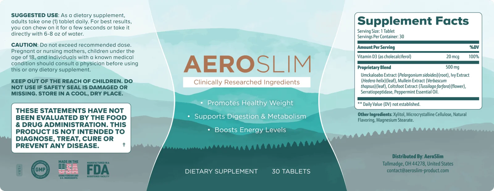 AeroSlim ingredients